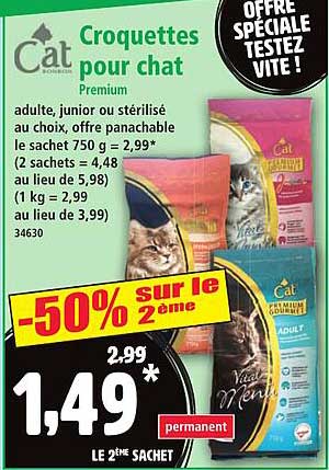 Croquettes pour chat Premium - Offre Spéciale