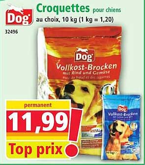 Croquettes pour chiens