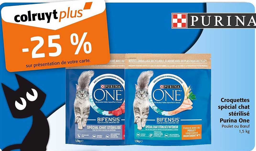 Croquettes spécial chat stérilisé Purina One
