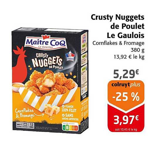 Crusty Nuggets de Poulet Le Gaulois