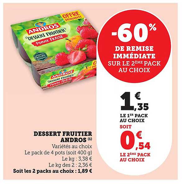 DESSERT FRUITIER ANDROS