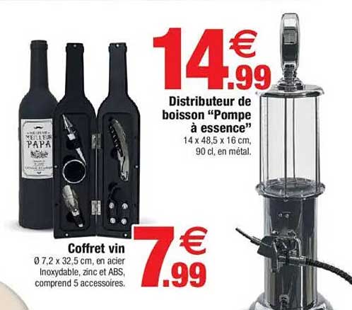 Distributeur de boisson "Pompe à essence"