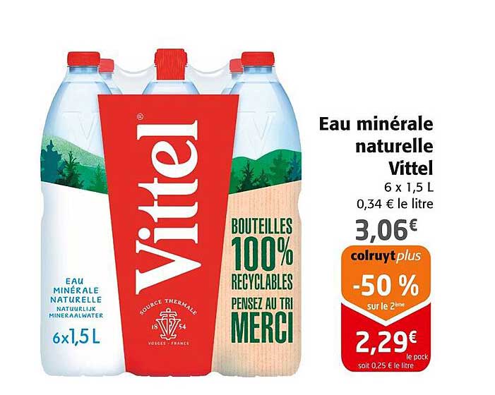 Eau minérale naturelle Vittel
