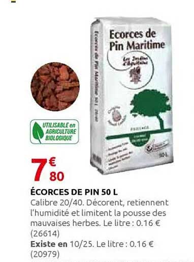 ÉCORCES DE PIN 50 L