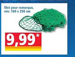 Filet pour remorque, env. 160 x 250 cm