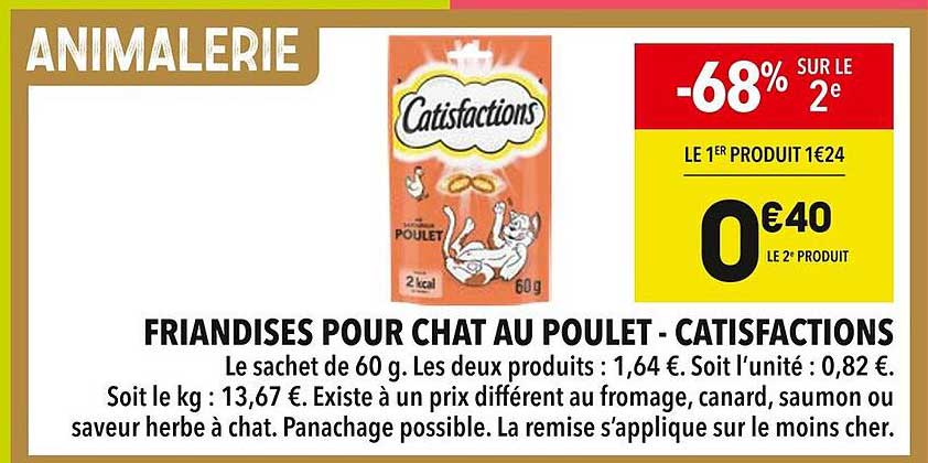 FRIANDISES POUR CHAT AU POULET - CATISFACTIONS