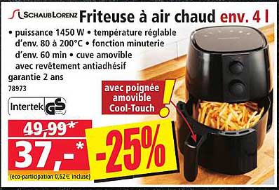Friteuse à air chaud env. 4 l