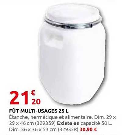 FÛT MULTI-USAGES 25 L