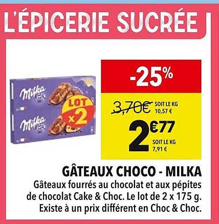 GÂTEAUX CHOCO - MILKA