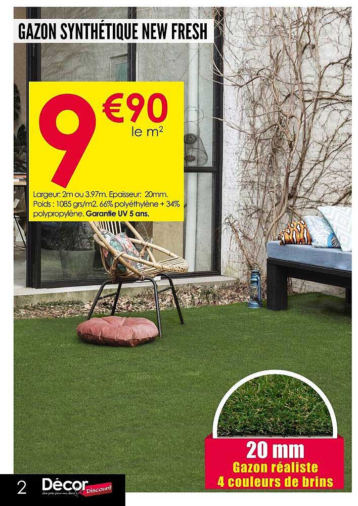 GAZON SYNTHÉTIQUE NEW FRESH