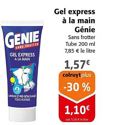 Gel express à la main Génie