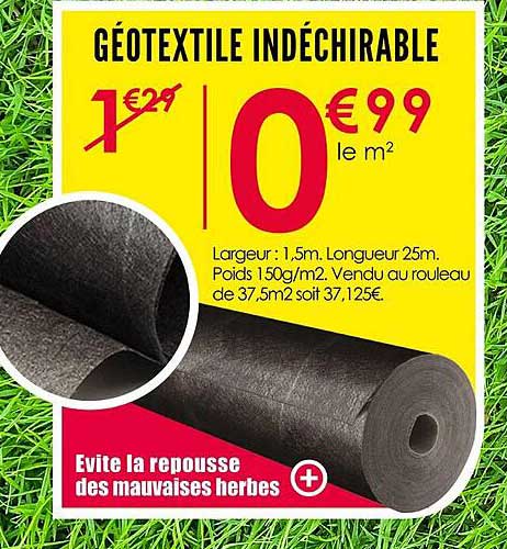 GÉOTEXTILE INDÉCHIRABLE