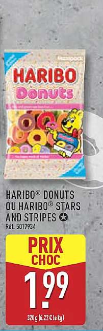 HARIBO® DONUTS OU HARIBO® STARS AND STRIPES