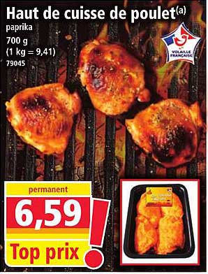Haut de cuisse de poulet(a) paprika 700 g