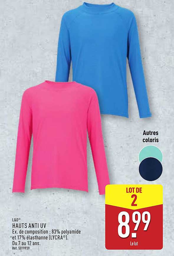 HAUTS ANTI UV