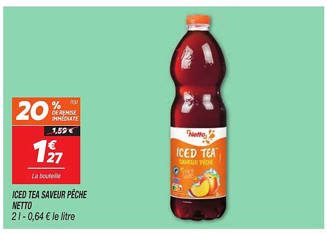 ICED TEA SAVEUR PÊCHE NETTO