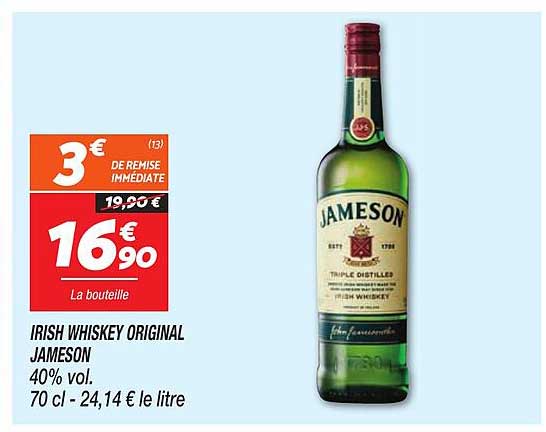 IRISH WHISKEY ORIGINAL JAMESON