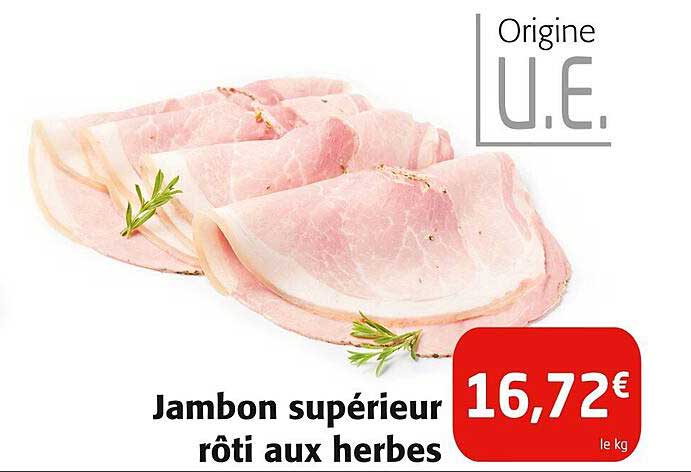 Jambon supérieur rôti aux herbes