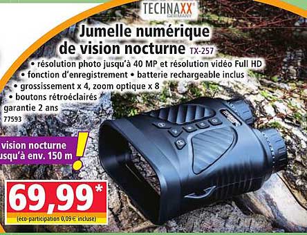 Jumelle numérique de vision nocturne TX-257
