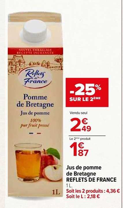 Jus de pomme de Bretagne - Reflets de France
