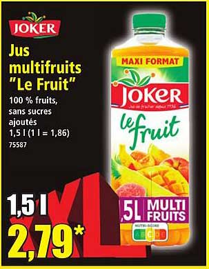 Jus multifruits "Le Fruit"