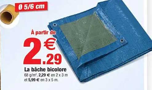 La bâche bicolore