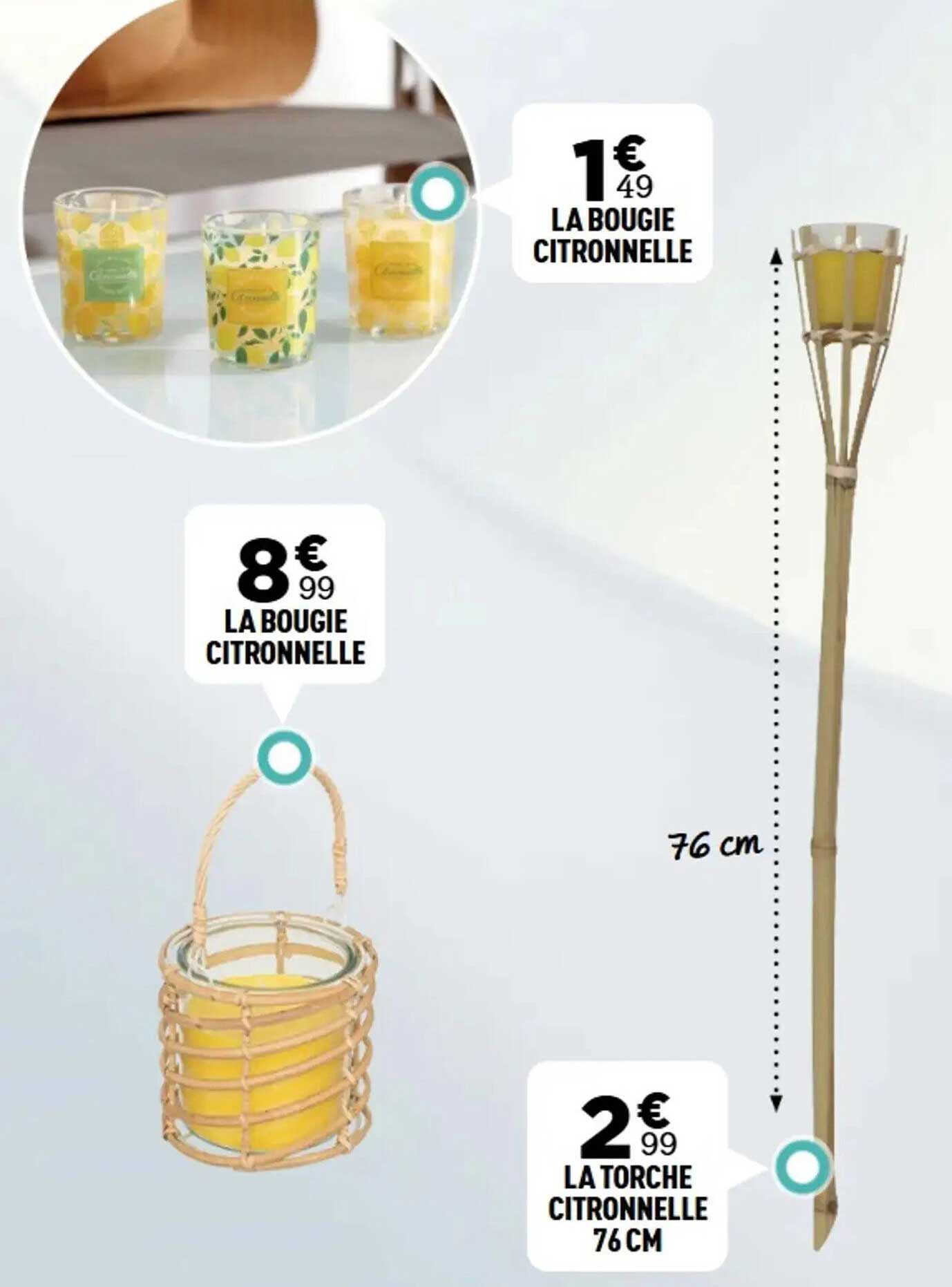 La bougie citronnelle
