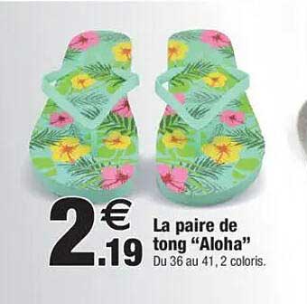 La paire de tong "Aloha"