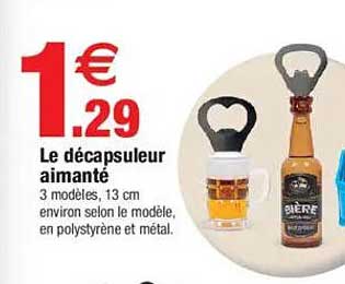 Le décapsuleur aimanté