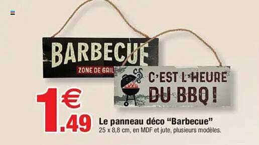 Le panneau déco “Barbecue”