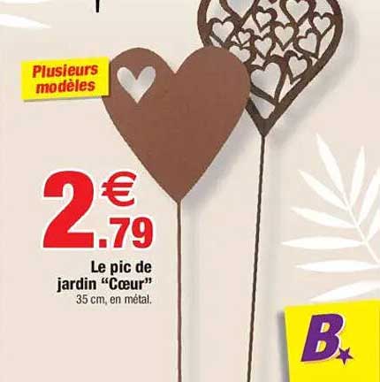 Le pic de jardin “Cœur”