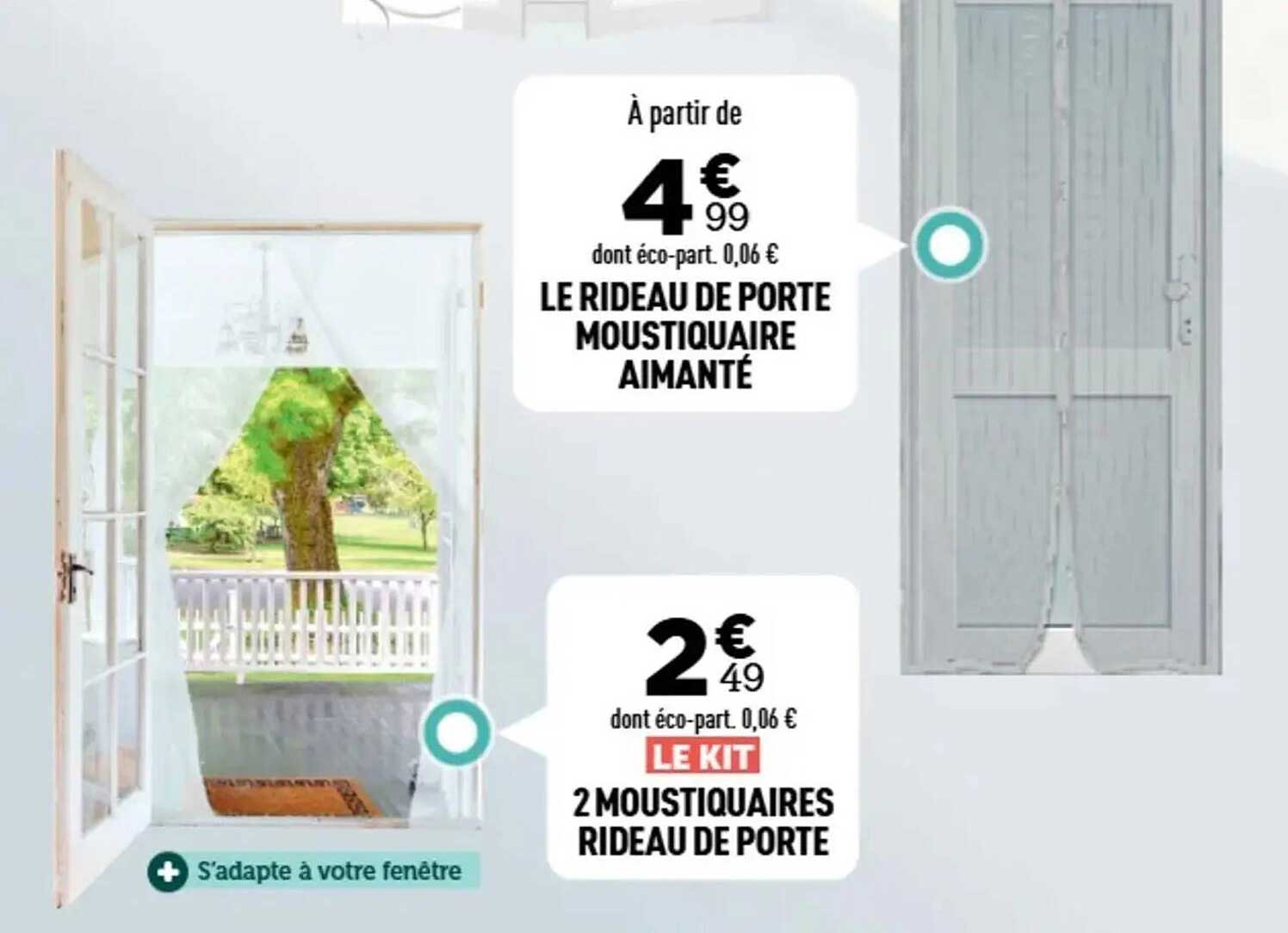 LE RIDEAU DE PORTE MOUSQUITAIRE AIMANTÉ