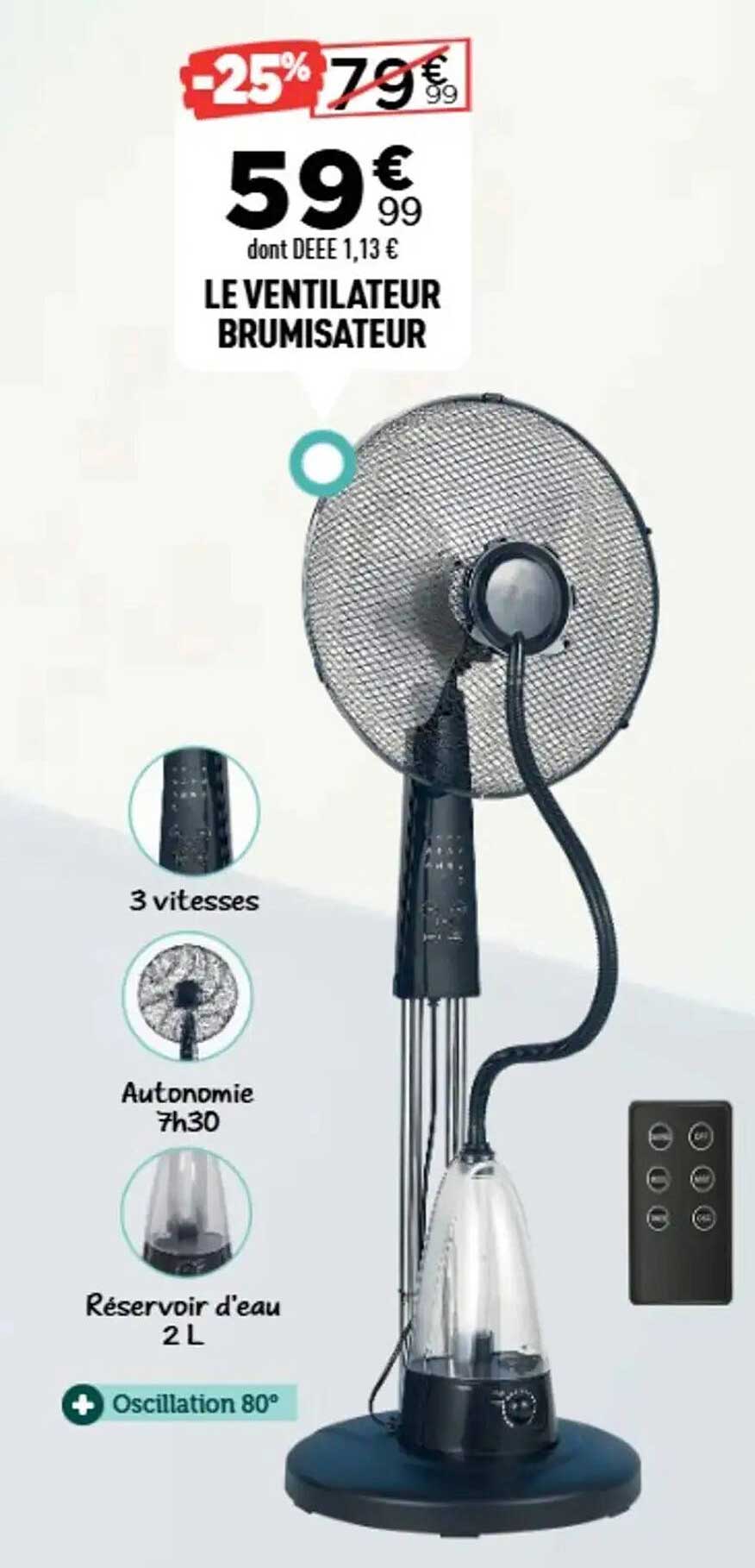 LE VENTILATEUR BRUMISATEUR