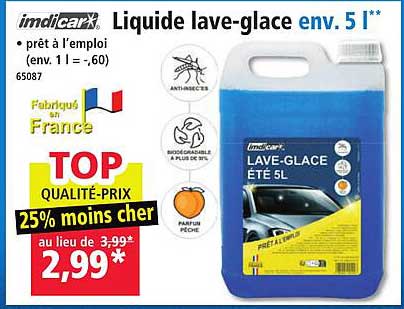 Liquide lave-glace env. 5 l *