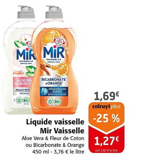 Liquide vaisselle Mir Vaisselle