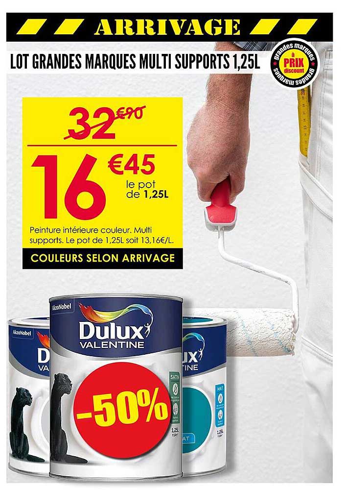 LOT GRANDES MARQUES MULTI SUPPORTS 1,25L