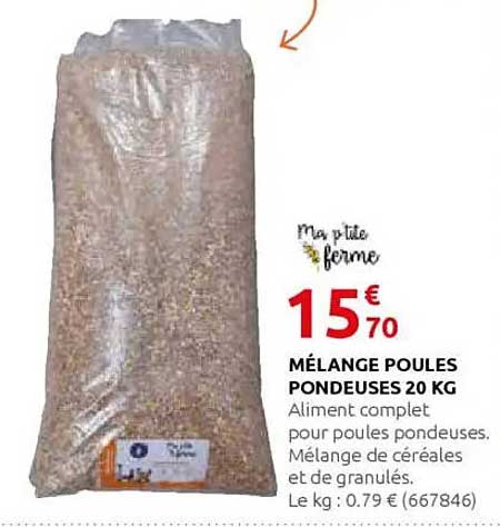 MÉLANGE POULES PONDEUSES 20 KG