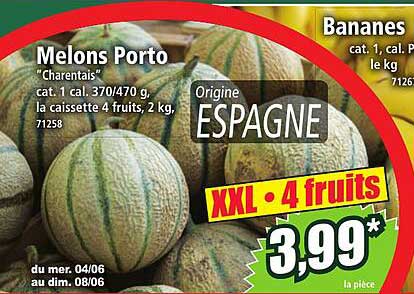 Melons Porto "Charentais"