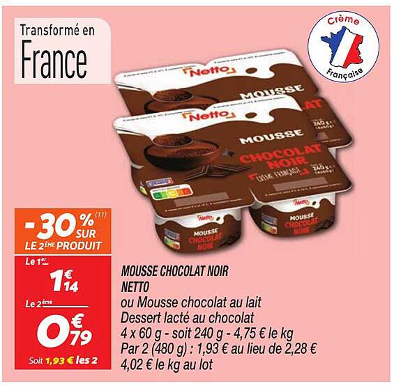 MOUSSE CHOCOLAT NOIR