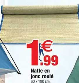 Natte en jonc roulé