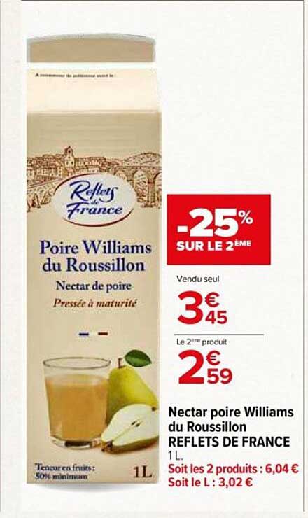 Nectar poire Williams du Roussillon