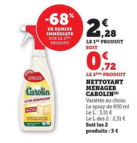 NETTOYANT MENAGER CAROLIN(A)