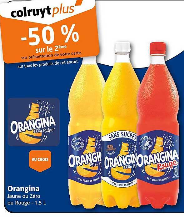 ORANGINA -50 % sur le 2ème