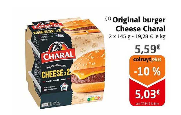 Original burger Cheese Charal
