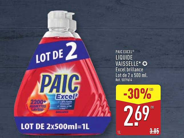 PAIC EXCEL® LIQUIDE VAISSELLE*
