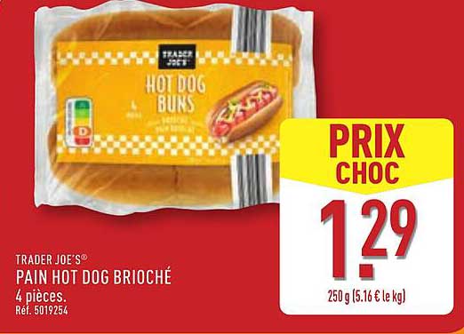 PAIN HOT DOG BRIOCHÉ