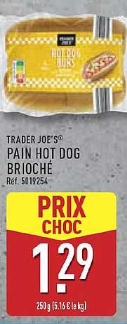 PAIN HOT DOG BRIOCHÉ