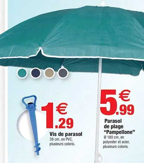 Parasol de plage "Pampellone"