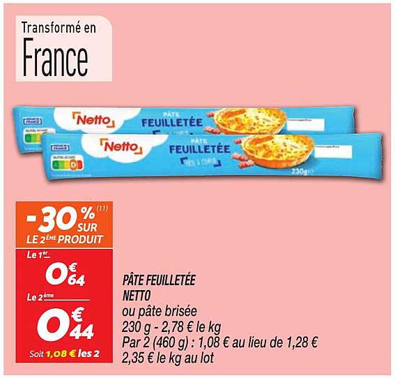 PÂTE FEUILLETÉE