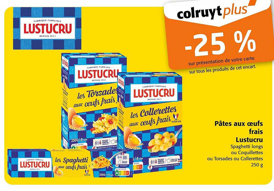 Pâtes aux œufs frais Lustucru